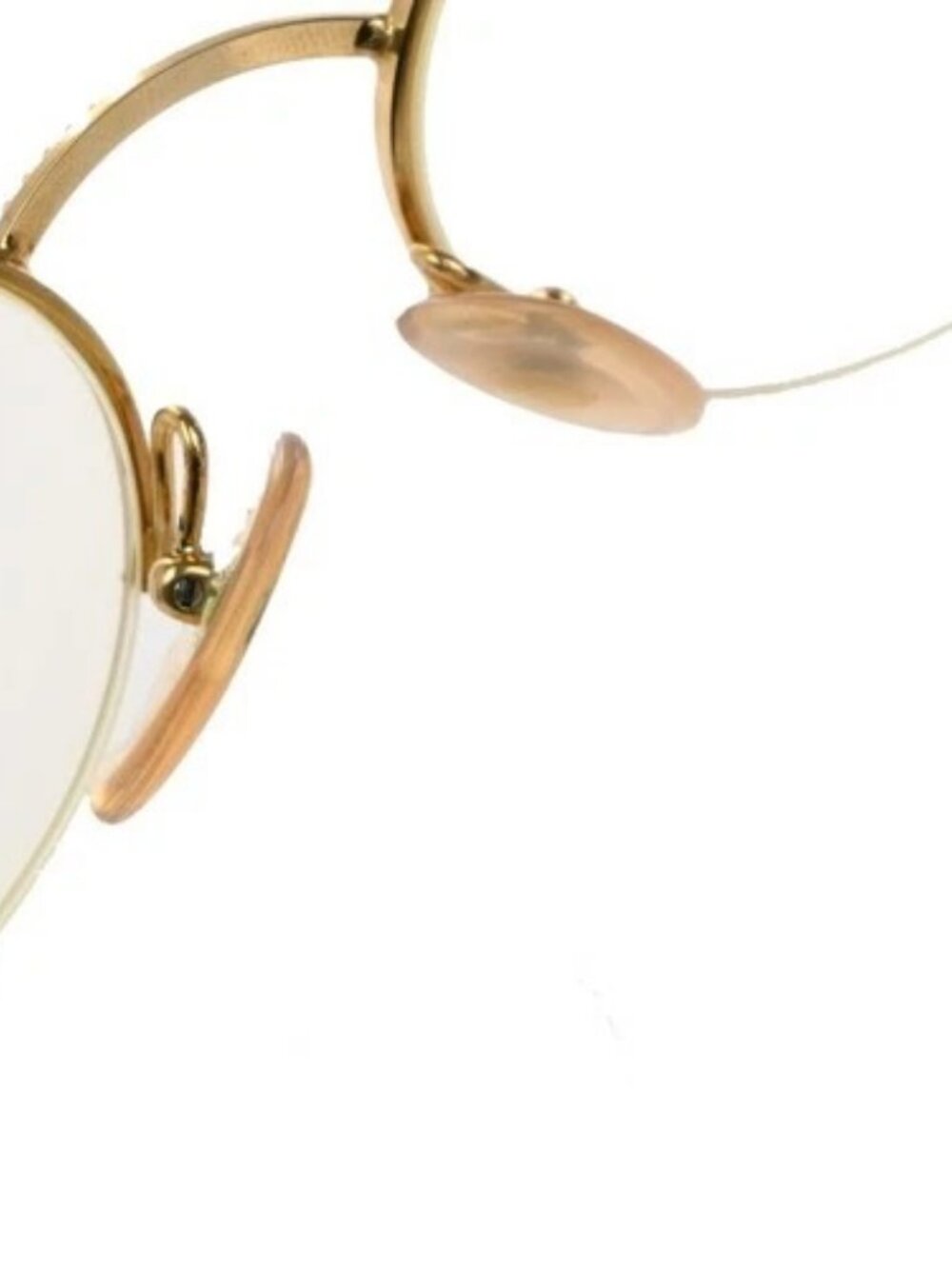 CHRISTIAN DIOR Logo Reading Glasses Eye Wear Metal Plastic Gold Red 09KP535 - Picture 6 of 14